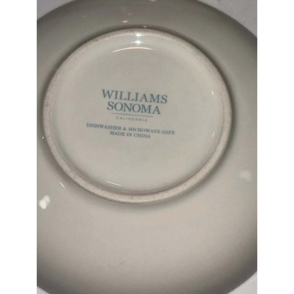Williams Sonoma Damask Bunny Dessert Dip Small BOWL Floral Rabbit 5.5